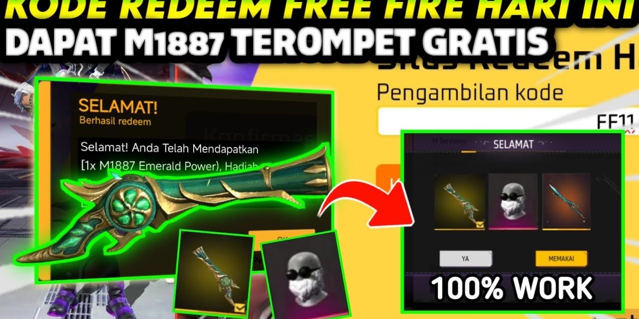 Cara Klaim Kode Redeem FF Hari Ini, Di Jamin Mudah Dan Cepat