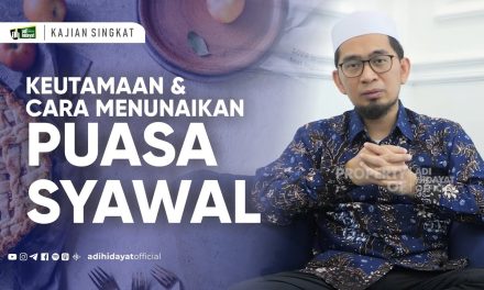 Menunaikan Puasa Syawal Langsung Setelah Hari Raya