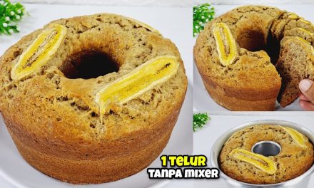 Resep Bolu Pisang 1 Telur Takaran Gelas, Lembut Dan Ekonomis