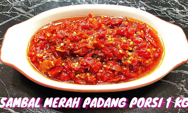 Rahasia Sambal Merah Ala Padang, Cara Membuatnya Praktis